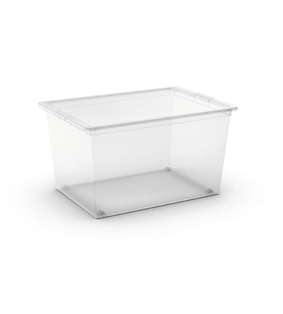 CONTENITORE C-BOX XL TRASPARENTE CON RUOTE